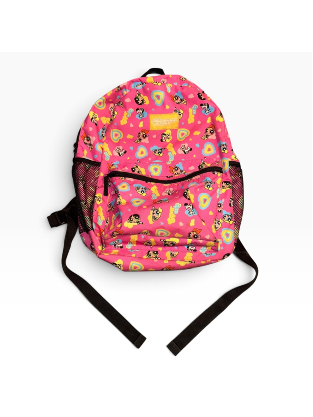 Y2k Powerpuff Girls Backpack One Size Pink Yellow